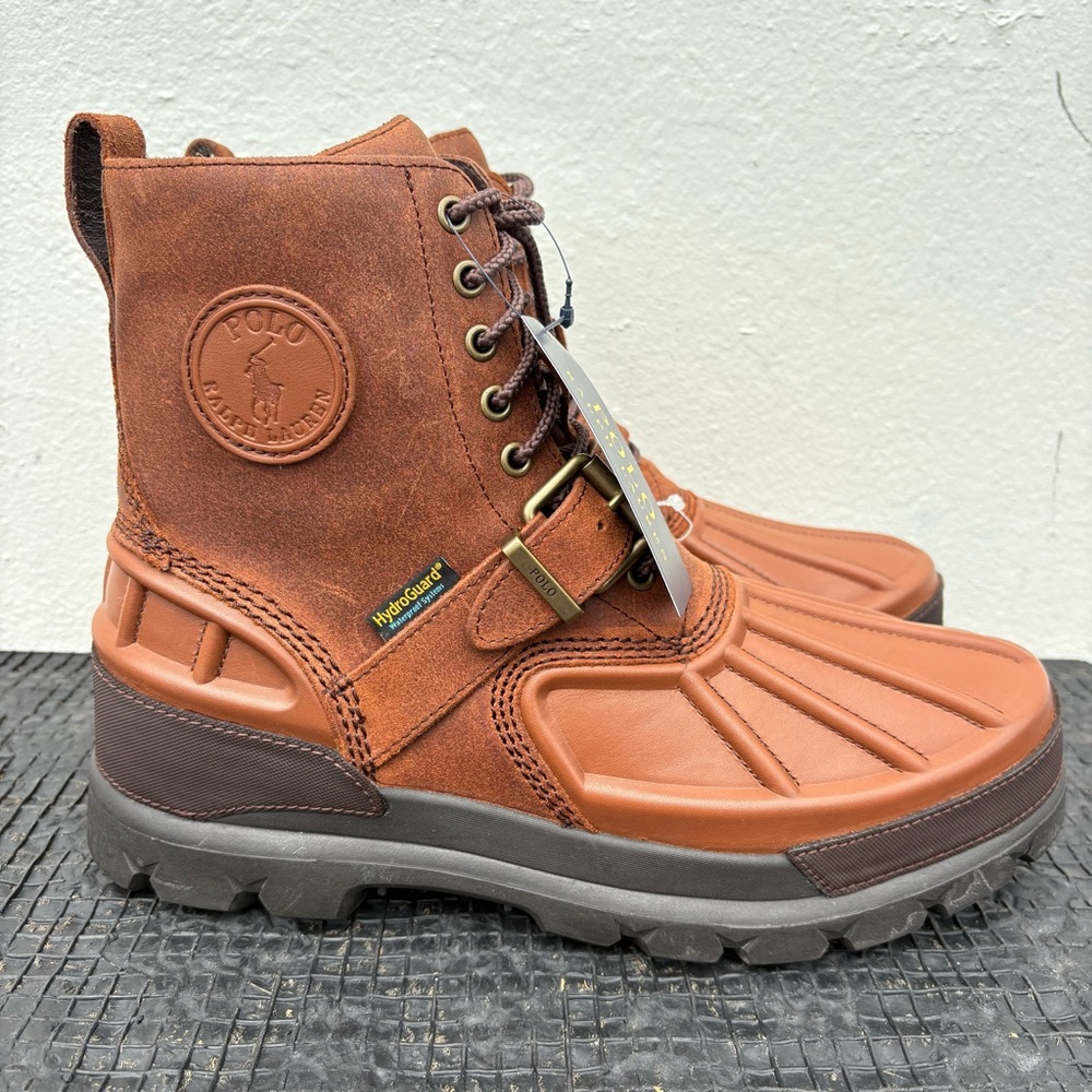 Polo by Ralph Lauren Oslo Waterproof Duck Boots Leather - 10.5